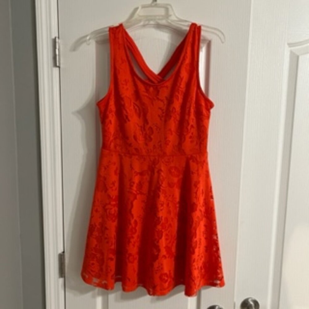 Candie's Women's Lace Strap Dress Medium